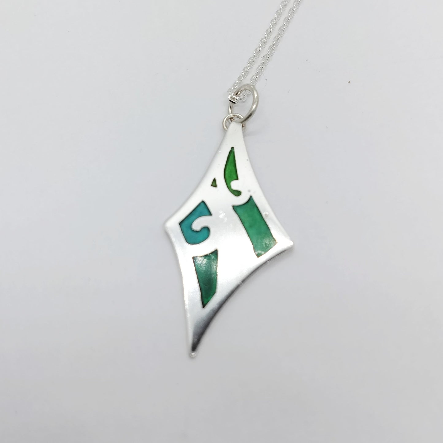 Abstract Pendant In Green