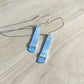 Drop Earrings with Patterned Band