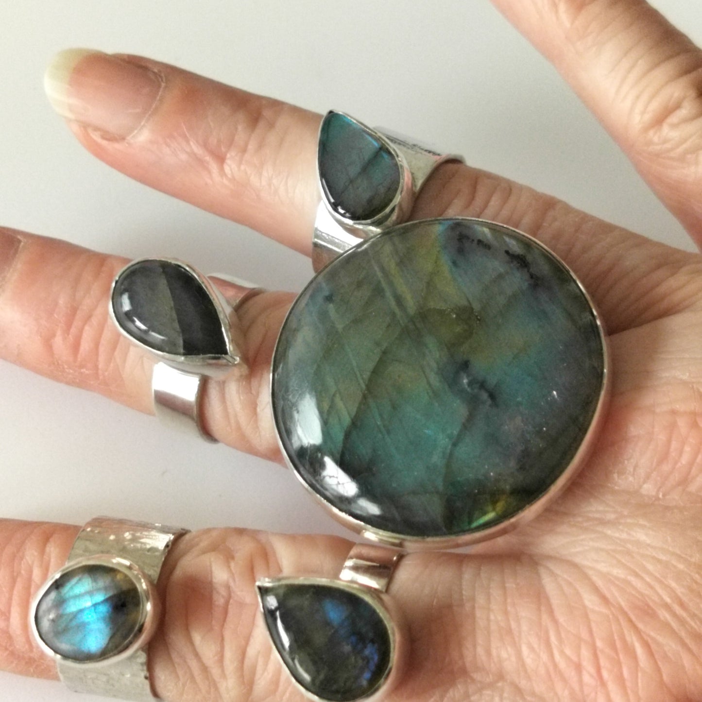 Labradorite Statement Ring