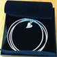 Three Band Bangle and Heart Charm