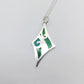 Abstract Pendant In Green