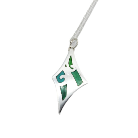 Abstract Pendant In Green