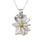 Silver Daisy with a Hint of Gold