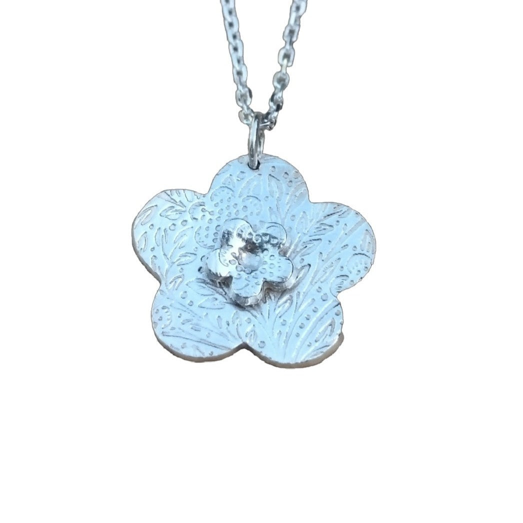 Stacked Flowers Pendant