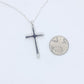 Silver Cross with Cubic Zirconia